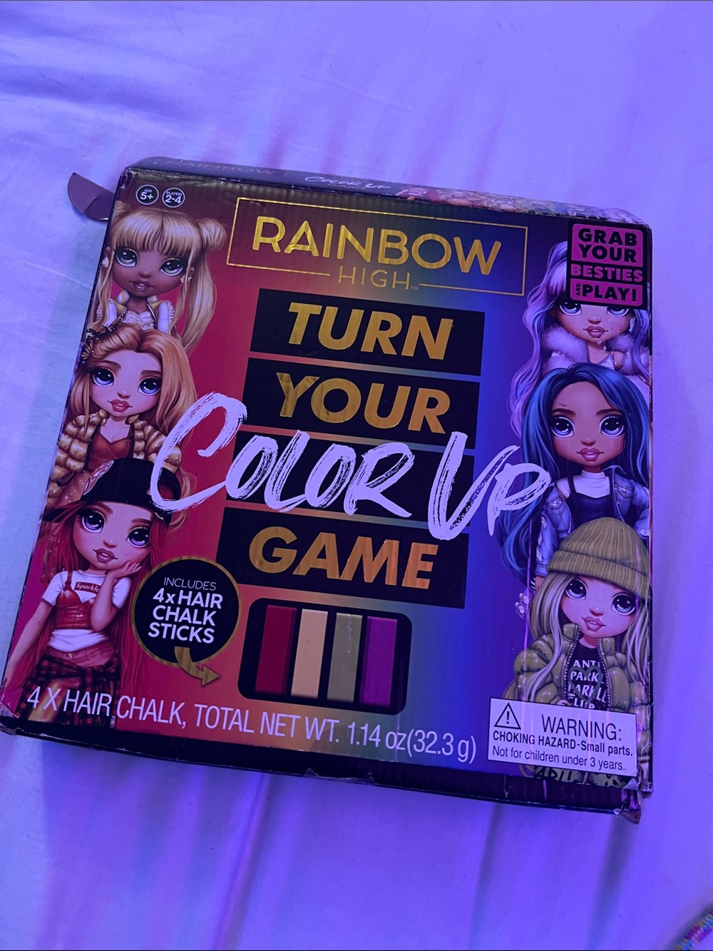 Rainbow High Turn Your Color Up Game - Multicolor Hair Chalk Set